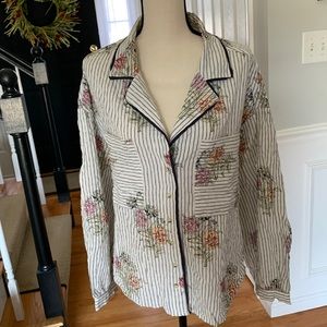 🌼ANTHROPOLOGIE PAJAMA TOP🌼